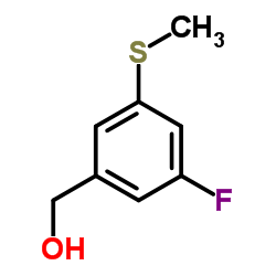 5-Fluoro-3-(methylthio)benzyl alcohol Structure