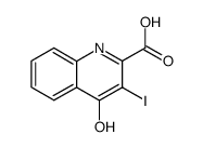 4-hydroxy-3-iodo-quinoline-2-carboxylic acid结构式