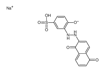 sodium 3-[(1,5-dihydroxy-2-naphthyl)azo]-4-hydroxybenzenesulphonate structure