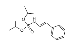 Diisopropyl N-(β-phenylvinyl)-phosphoramidate结构式