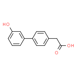 [1,1'-BIPHENYL]-4-ACETIC ACID,3'-HYDROXY- Structure