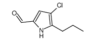 4-chloro-5-n-propyl-2-pyrrolaldehyde结构式