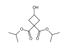 1,1-双(丙-2-基)3-羟基环丁烷-1,1-二羧酸酯结构式