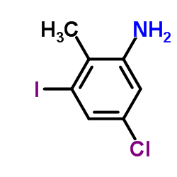 5-Chloro-3-iodo-2-methylaniline structure