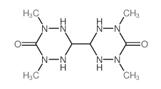 (3,3-Bi-1,2,4,5-tetrazine)-6,6(1H,1H)-dione, octahydro-1,1,5,5-tetramethyl- Structure