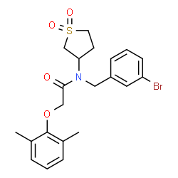 N-(3-bromobenzyl)-2-(2,6-dimethylphenoxy)-N-(1,1-dioxidotetrahydro-3-thienyl)acetamide Structure