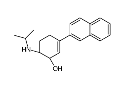 (1R,6R)-3-naphthalen-2-yl-6-(propan-2-ylamino)cyclohex-2-en-1-ol Structure