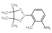 2-methyl-3-(4,4,5,5-tetramethyl-1,3,2-dioxaborolan-2-yl)aniline structure