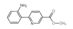 6-(2-AMINO-PHENYL)-NICOTINIC ACID METHYL ESTER Structure