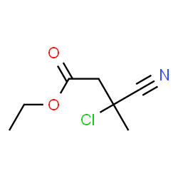 Butyric acid, 3-chloro-3-cyano-, ethyl ester (7CI) picture