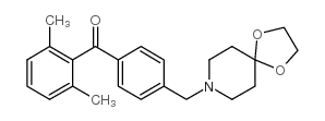 2,6-DIMETHYL-4'-[8-(1,4-DIOXA-8-AZASPIRO[4.5]DECYL)METHYL]BENZOPHENONE Structure