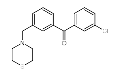 3-CHLORO-3'-THIOMORPHOLINOMETHYL BENZOPHENONE图片