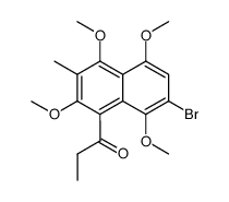 1-(7-bromo-2,4,5,8-tetramethoxy-3-methylnaphthalen-1-yl)propan-1-one Structure