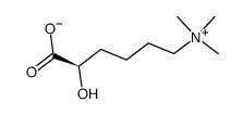 (5R)-5-Carboxylato-5-hydroxy-N,N,N-trimethyl-1-pentanaminium structure