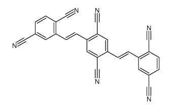 2,5-bis[2-(2,5-dicyanophenyl)ethenyl]benzene-1,4-dicarbonitrile Structure