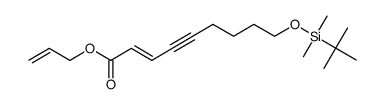 allyl (E)-9-((tert-butyldimethylsilyl)oxy)non-2-en-4-ynoate结构式