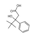 3-hydroxy-4,4-dimethyl-3-phenylpentanoic acid结构式