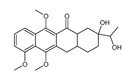 1,2,3,4,4a,5,12,12a-Octahydro-2-(1-hydroxyethyl)-2-hydroxy-6,7,11-trimethoxy-12-oxonaphthacene Structure