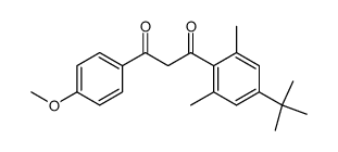 2,6-dimethyl-4-tert-butyl-4'-methoxydibenzoylmethane结构式