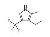 1H-PYRROLE, 3-ETHYL-2-METHYL-4-(TRIFLUOROMETHYL)- structure