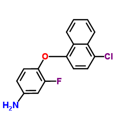 4-[(4-Chloro-1-naphthyl)oxy]-3-fluoroaniline结构式