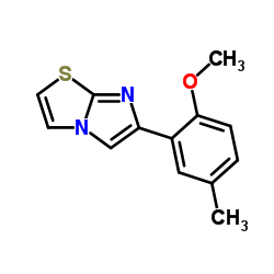 6-(2-Methoxy-5-methylphenyl)imidazo[2,1-b][1,3]thiazole结构式