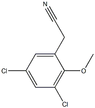2-(3,5-dichloro-2-methoxyphenyl)acetonitrile Structure