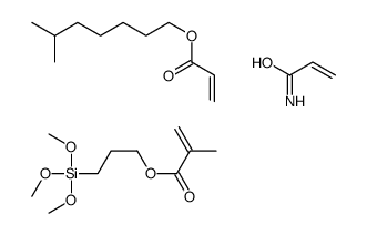 6-methylheptyl prop-2-enoate,prop-2-enamide,3-trimethoxysilylpropyl 2-methylprop-2-enoate结构式