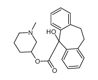 (1-methylpiperidin-3-yl) 11-hydroxy-5,6-dihydrodibenzo[1,2-a:1',2'-e][7]annulene-11-carboxylate Structure