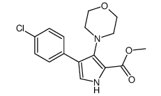 methyl 4-(4-chlorophenyl)-3-morpholin-4-yl-1H-pyrrole-2-carboxylate Structure