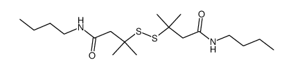 3,4-Dithia-2,2,5,5-tetramethyl-hexan-dicarbonsaeure-(1,6)-bis-butylamid Structure