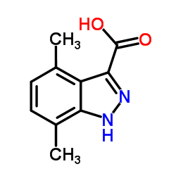 4,7-Dimethyl-1H-indazole-3-carboxylic acid Structure