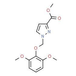 1-((2,6-二甲氧基苯氧基)甲基)-1H-吡唑-3-羧酸甲酯图片