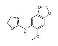 N-(6-methoxy-1,3-benzodioxol-5-yl)-4,5-dihydro-1,3-oxazol-2-amine结构式