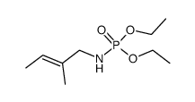 diethyl N-(2-methyl-2-butenyl)phosphoramidate Structure