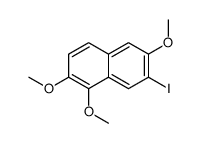 7-iodo-1,2,6-trimethoxynaphthalene Structure