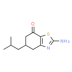 2-AMINO-5-(2-METHYLPROPYL)-4,5,6-TRIHYDROBENZOTHIAZOL-7-ONE结构式