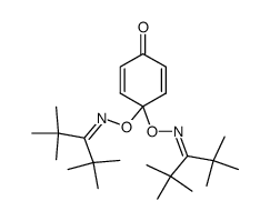 4,4-Bis-(1-tert-butyl-2,2-dimethyl-propylideneaminooxy)-cyclohexa-2,5-dienone结构式