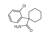 1-(o-chlorophenyl)cyclohexane-1-carboxamide结构式