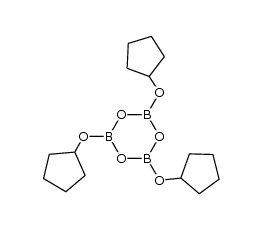 tris(cyclopentyloxy)boroxine结构式