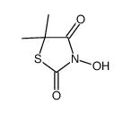 3-hydroxy-5,5-dimethyl-1,3-thiazolidine-2,4-dione结构式