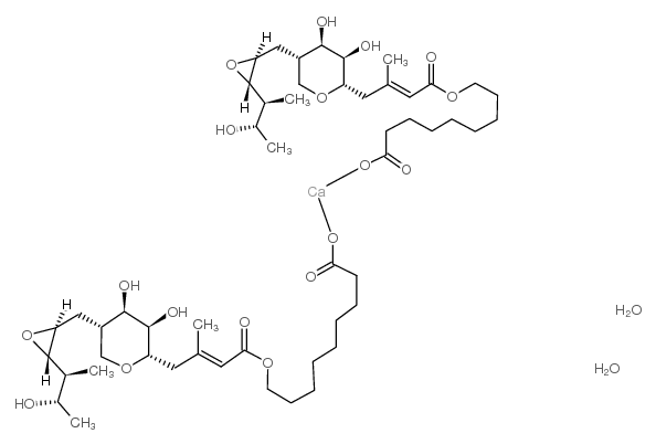 Mupirocin calcium hydrate Structure