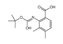 2-((Tert-butoxycarbonyl)amino)-3,4-dimethylbenzoicacid structure