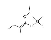 1-ethoxy-2-methyl-1-trimethylsilyloxy-butene结构式