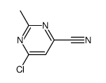 6-Chloro-2-methylpyrimidine-4-carbonitrile structure