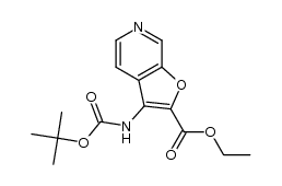 ethyl 3-(tert-butoxycarbonylamino)furo[2,3-c]pyridine-2-carboxylate Structure