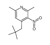 2,6-dimethyl-4-neopentyl-3-nitropyridine Structure