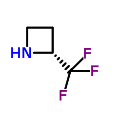 (2R)-2-(TRIFLUOROMETHYL)AZETIDINE结构式