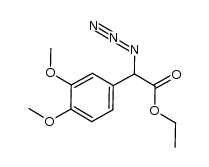 ethyl 2-azido-2-(3,4-dimethoxyphenyl)acetate Structure