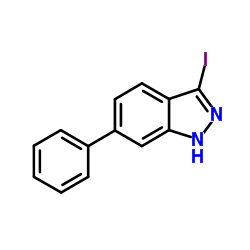 3-Iodo-6-phenyl-1H-indazole structure